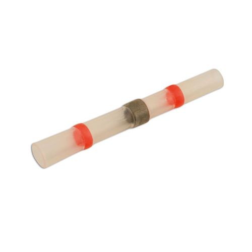 Laser Tools Red Solder Type Heat Shrink Butt Connector 100pc 30693