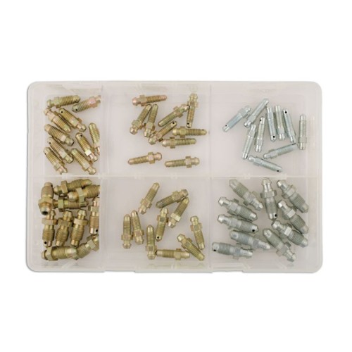 Laser Tools 31882 Assorted Brake Bleed Screws Box  60pc