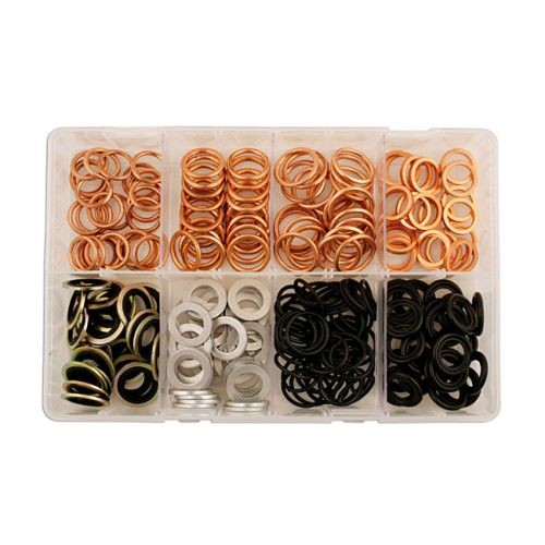 Laser Tools 31890 Assorted Sump Plug Washers 2000 Onwards Box 240pc
