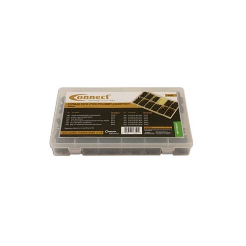 Laser Tools 36041 Assorted Popular Drive ( Push-Pin ) Rivets 350pc