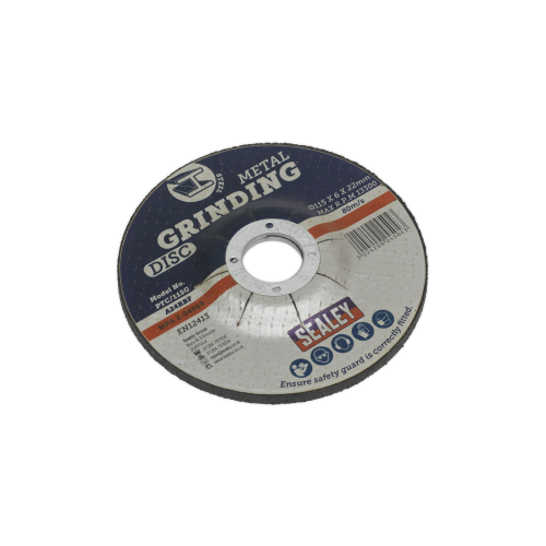 Sealey PTC/115G Grinding Disc Ã˜115 x 6mm Ã˜22mm Bore